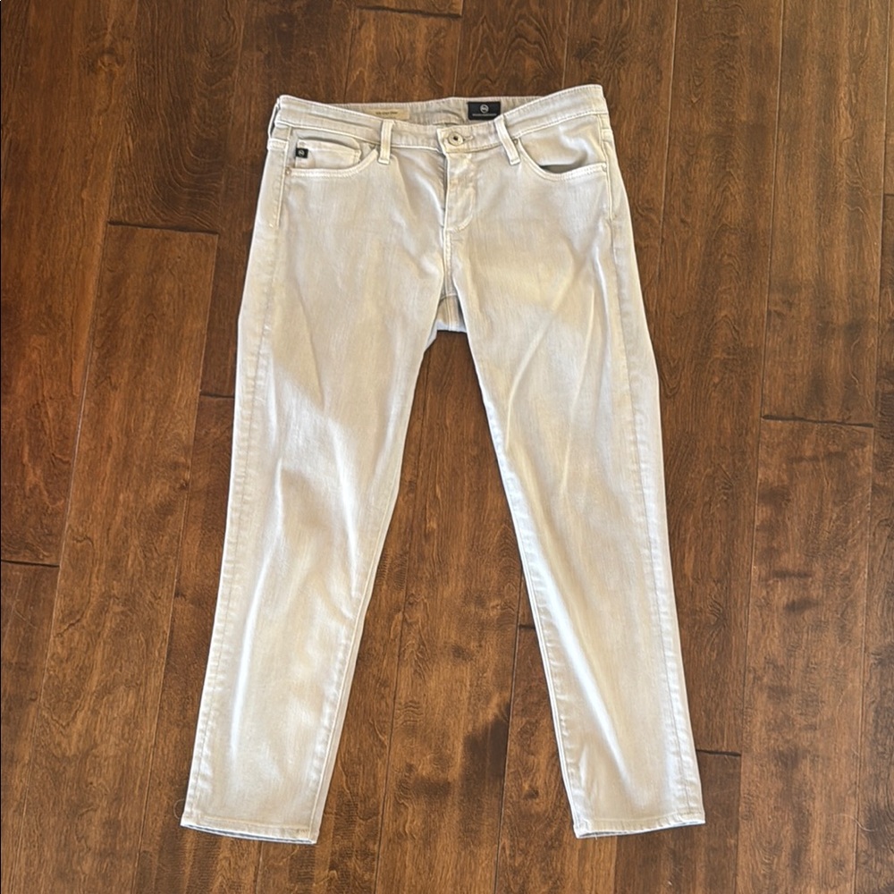 Ag Adriano Goldschmied Gray Skinny Jeans